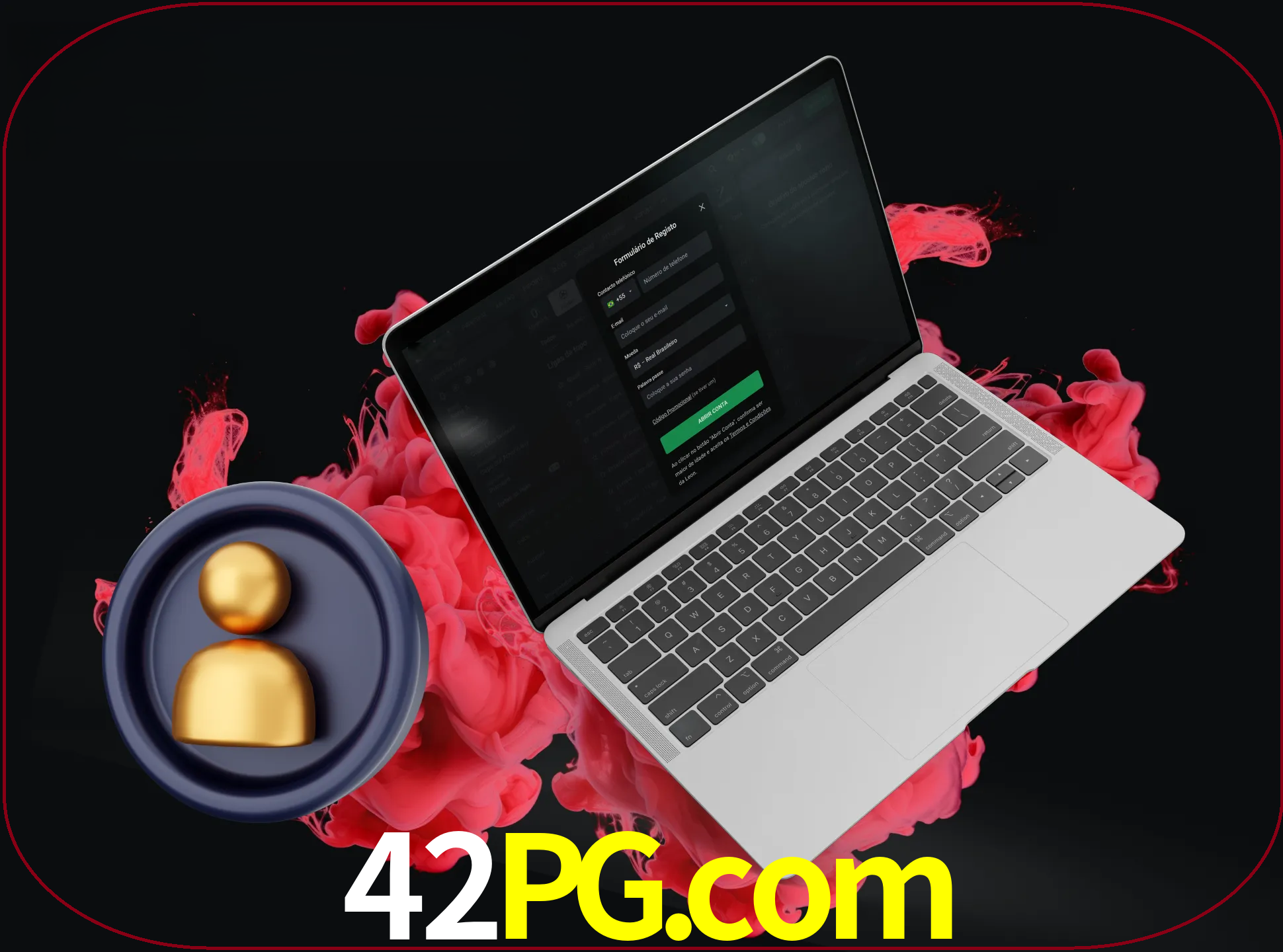 No cabeçalho do site 42pg, clique no botão que o levará a um formulário especial onde terá de introduzir as suas informações actuais.